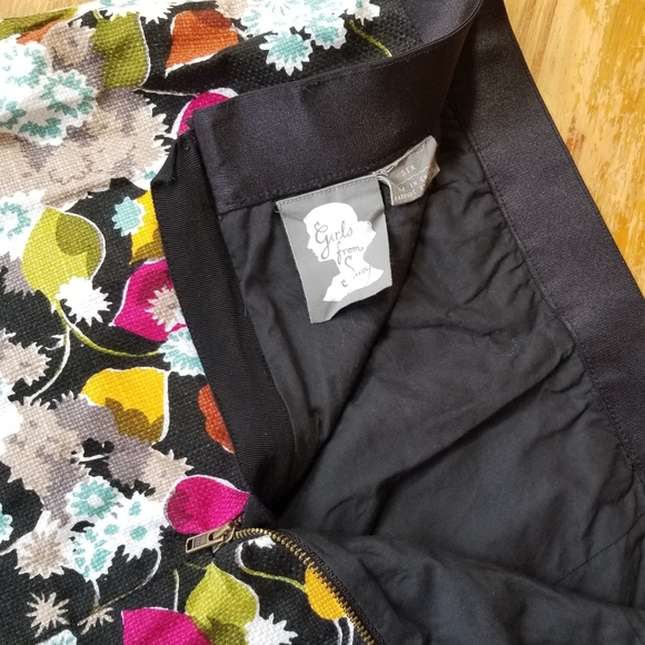 Anthropologie Girls from Savoy Womens Floral Pencil Skirt Size 6 - Picture 6 of 9